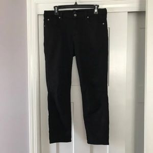 Seven for all Mankind Kimmie Crop Black Jeans 32